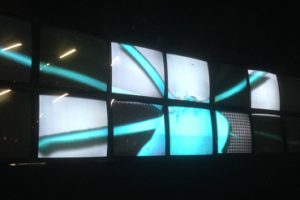 8 x 2 video wall by Studio Meno