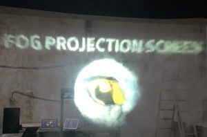 Fog screen projections by Studio Meno